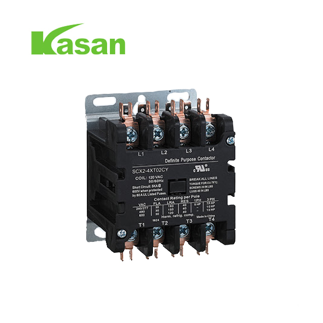Επαλήθευση UL 4 Pol 40 AMP Επαφέας DP 120 Volt Επαφές πηνίου AC